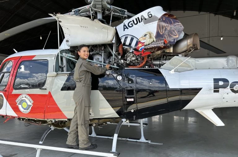 PM de SP se destaca como mecânica de aeronaves