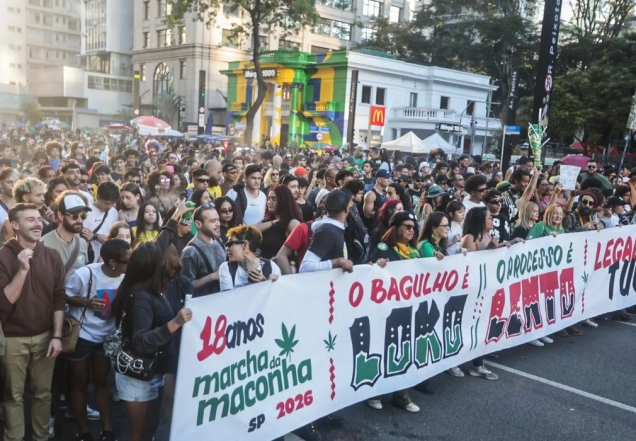 Marcha em São Paulo pede legalização da maconha