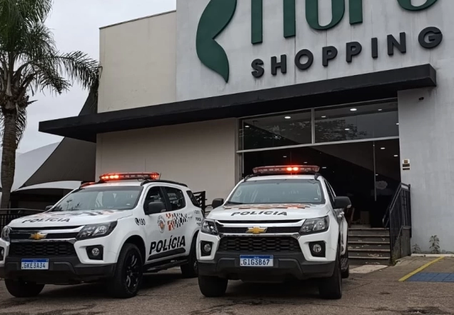Polícia Militar realiza simulado de pronta resposta a roubo no Itapê Shopping