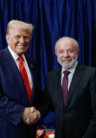 Comércio e crime organizado serão temas da reunião entre Lula e Trump