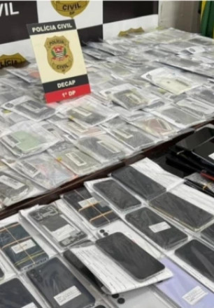 Nova etapa da Operação Big Mobile apreende 10,8 mil celulares e prende 36 receptadores em São Paulo