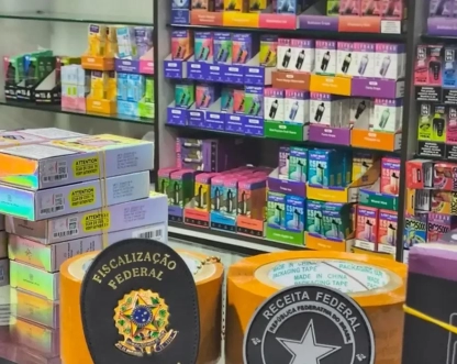 Anvisa e Receita Federal apreendem 25 mil cigarros eletrônicos