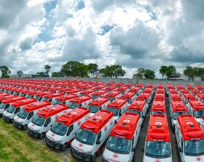 Lula entrega 789 novas ambulâncias para a frota do Samu